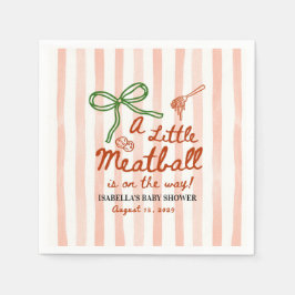 A little meatball is on the way Green Bow Pappersservett