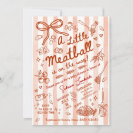 A little Meatball is on the way Inbjudningar