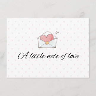 A Little Note of Love Envelope Card Tilläggskort