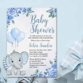 A Little Peanut is on the Way, Baby Shower Boy Inbjudningar
