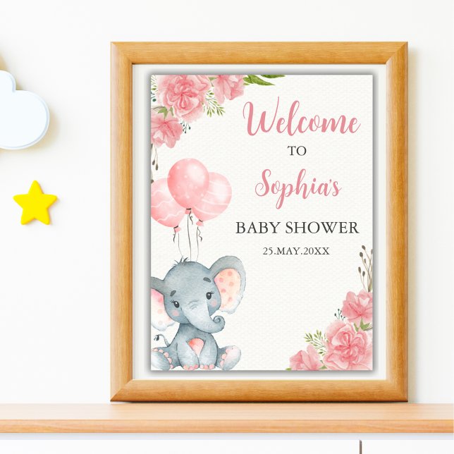 A Little Peanut is on the Way, Baby Shower Girl Poster (Skapare uppladdad)