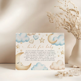 A little piece of heaven baby shower book request tilläggskort