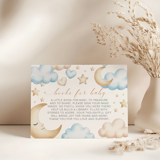 A little piece of heaven baby shower book request tilläggskort (a piece of heaven baby shower books for baby card)