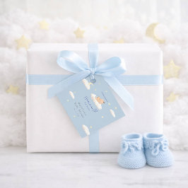 A Little Piece of Heaven Clouds Baby Boy Shower Gåvor Etiketter