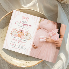 A Little Pumpkin Baby Shower Inbjudningar