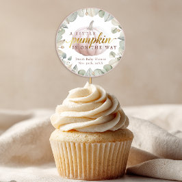 A Little Pumpkin Blush Fall Baby Shower Favor Stic Runt Klistermärke