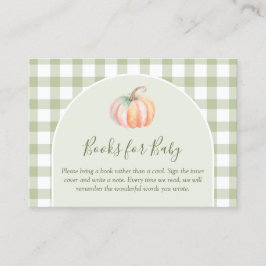 A Little Pumpkin Fall Baby Shower Books For Baby Tilläggskort