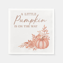 A Little Pumpkin  Is On The Way Cocktail Napkins Pappersservett