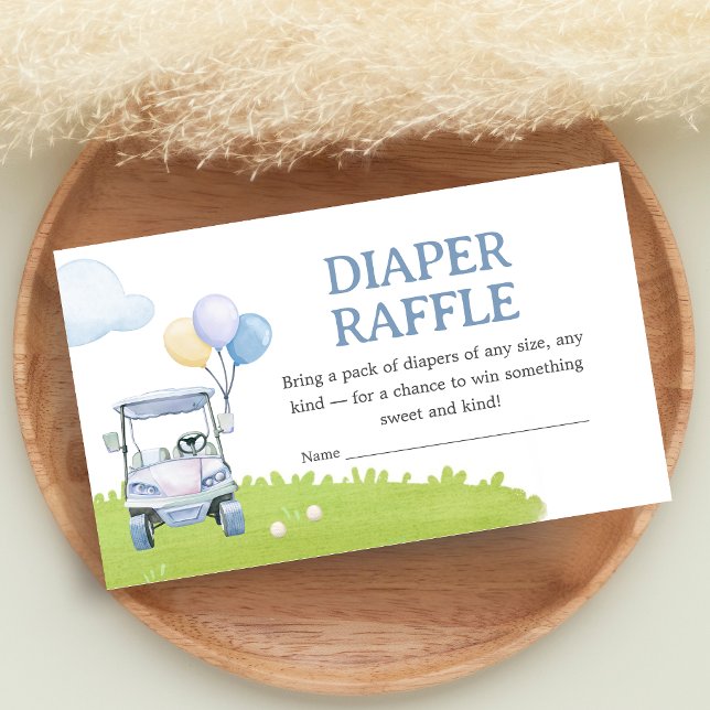 A Little Putter Golf Baby Shower Diaper Raffle Tilläggskort (Golf A Little Putter Baby Shower Diaper Raffle)