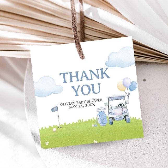 A Little Putter Golf Baby Shower Gåvor Etiketter (Golf A Little Putter Baby Shower Favor Tags)