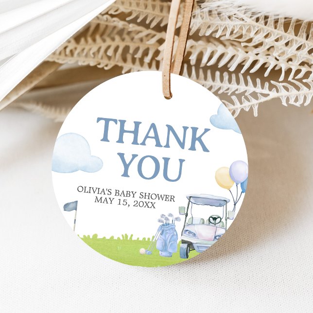 A Little Putter Golf Baby Shower Gåvor Etiketter (Golf A Little Putter Baby Shower Favor Tags)