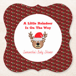 A Little Reindeer Is On The Way Underlägg Papper