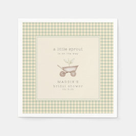 A Little Sprout is on the Way Baby Shower Pappersservett