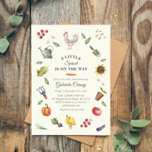A Little Sprout Is On the Way | Rustic Baby Shower