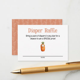 A Little Sprout on the Way Diaper Raffle Card Tilläggskort