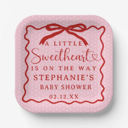 A Little Sweetheart Is On The Way Girl Baby Shower