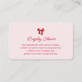 A Little Sweetheart Valentine Coquette Baby Shower Tilläggskort