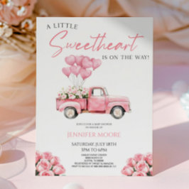 A Little Sweetheart Valentine's Day Baby Shower Inbjudningar