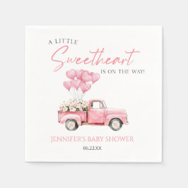 A Little Sweetheart Valentine's Day Baby Shower Pappersservett