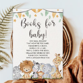 A Little Wild One Safari Animals Baby Shower Tilläggskort
