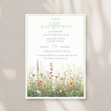 A Little Wildflower Girl Boho Baby Shower