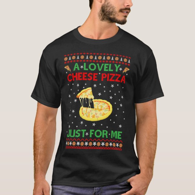 A Loely Cheese Pizza Shirt Ensam Funny Kevin X-Mor T (Framsida)