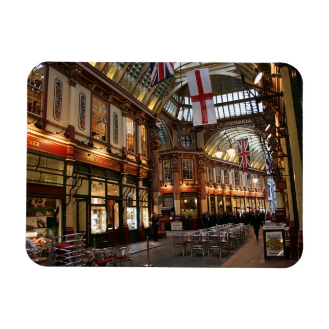 A London Scene Leadenhall Market Magnet (Horisontell)