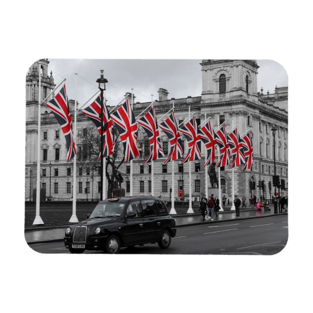 A London Scene picture Souvenir Magnet (Horisontell)