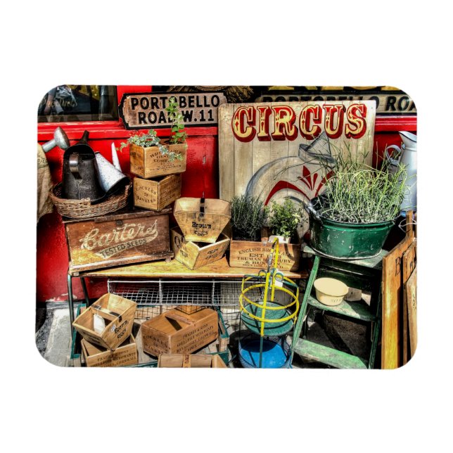 A London Scene Portobello Road Magnet (Horisontell)