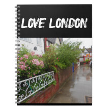 A London Street and rain England
