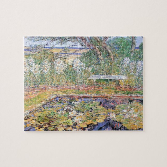 A Long Island Garden av Frederick Childe Hassam Pussel (Horisontell)