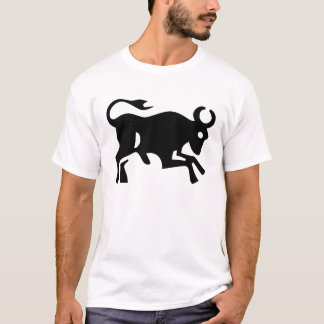 A Lot Bull Visual Black beef T-Sh T Shirt