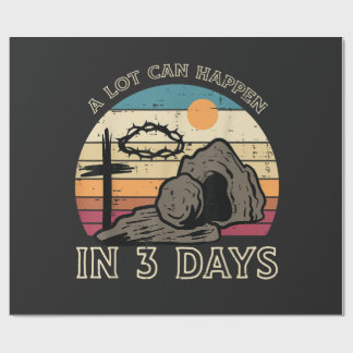 A Lot Can Happen in 3 Days Easter Religious Presentpapper