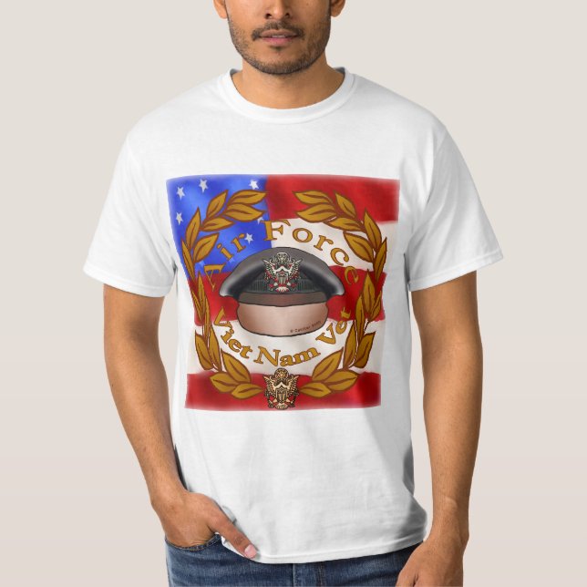 A Luft Force Viet Nam Vet T Shirt (Framsida)
