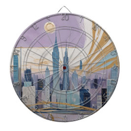 A Lunar Cityscape Darttavla