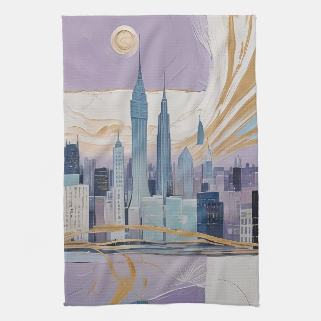 A Lunar Cityscape Kökshandduk (Vertikal)