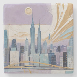 A Lunar Cityscape Stenunderlägg