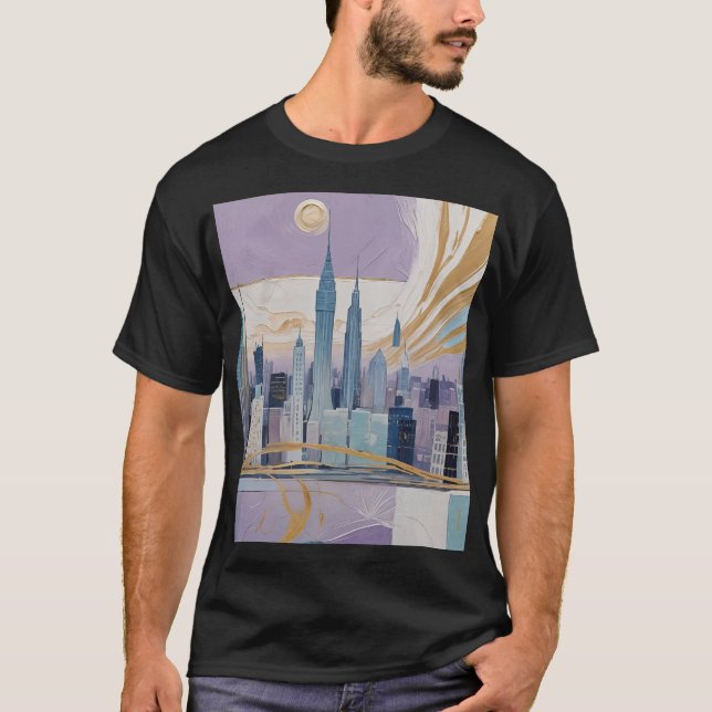 A Lunar Cityscape T Shirt (Framsida)