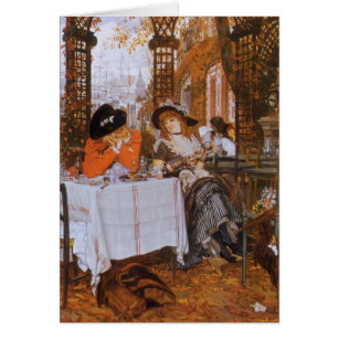 A Luncheon (Le Dejeuner) från James Tissot Hälsningskort