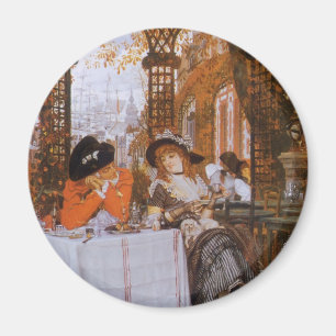 A Luncheon (Le Dejeuner) från James Tissot Magnet