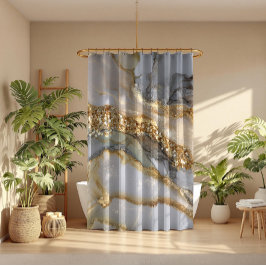 A luxurious gold and white marble background