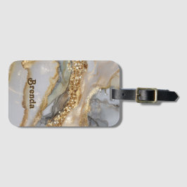 A luxurious gold and white marble background bagagebricka