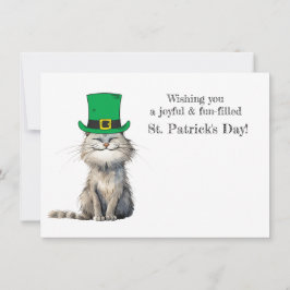 A lycklig Irish Cat Inbjudningar
