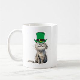 A lycklig Irish Cat Kaffemugg
