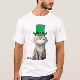 A lycklig Irish Cat T Shirt