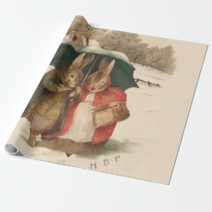 "A Lycklig Pair" efter Beatrix Potter Presentpapper