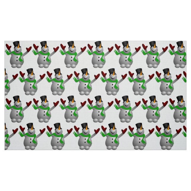 A LYCKLIG SNÖGUBBE TYG (Fat Quarter)
