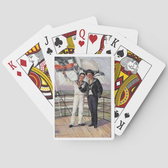 "A M Mailick Imperial German Navy" Casinokort (Baksidan)