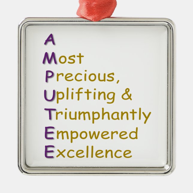 A.M.P.U.T.E.E. JULGRANSPRYDNAD METALL (Framsidan)