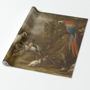 A Macaw Anka Parrots and other Birds in a Landsca Presentpapper
